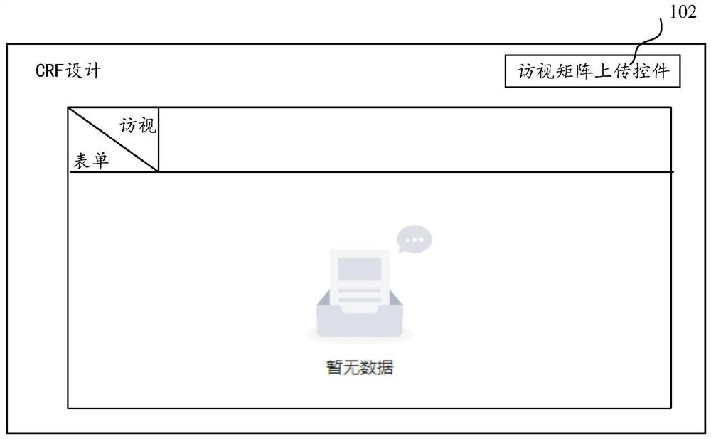 Case report form generation method and device, computer equipment and storage medium