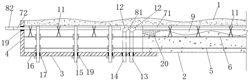 Secondary lining vault anti-disengaging device and construction method