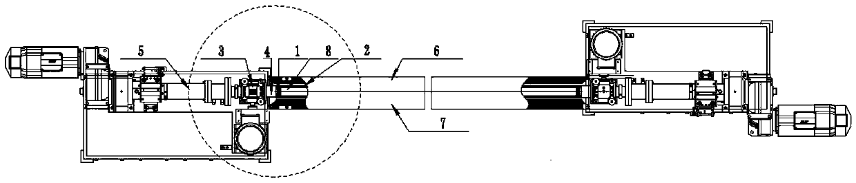 Screw pump stator rubber bushing forming device and method