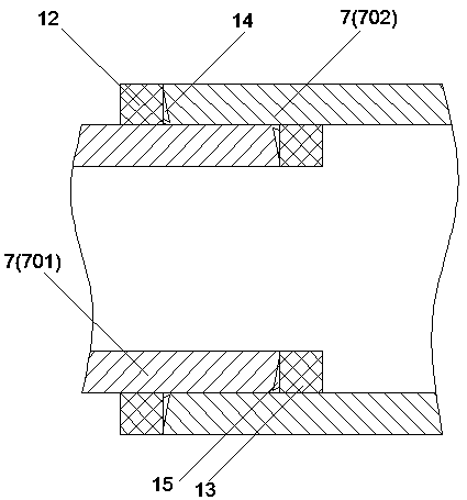 Diffusion furnace for silicon wafers for solar cells capable of relieving residual thermal stress