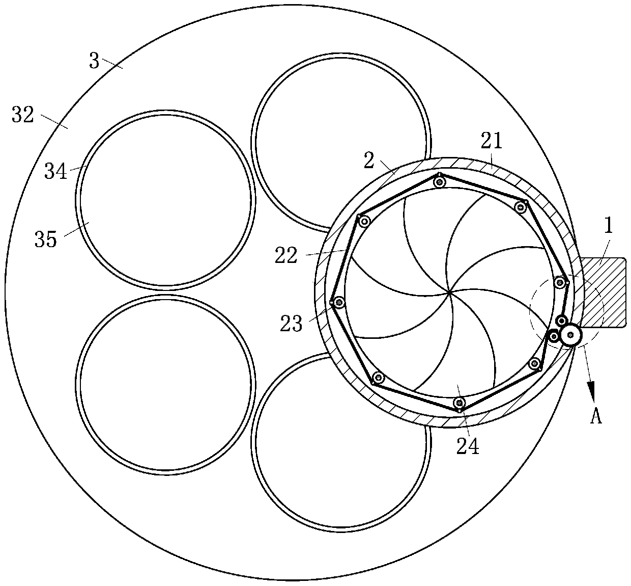 Aperture adjusting device of flashlight