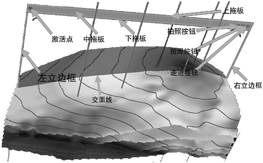 3D photo frame apparatus capable of forming images in 3D geological body scenarios