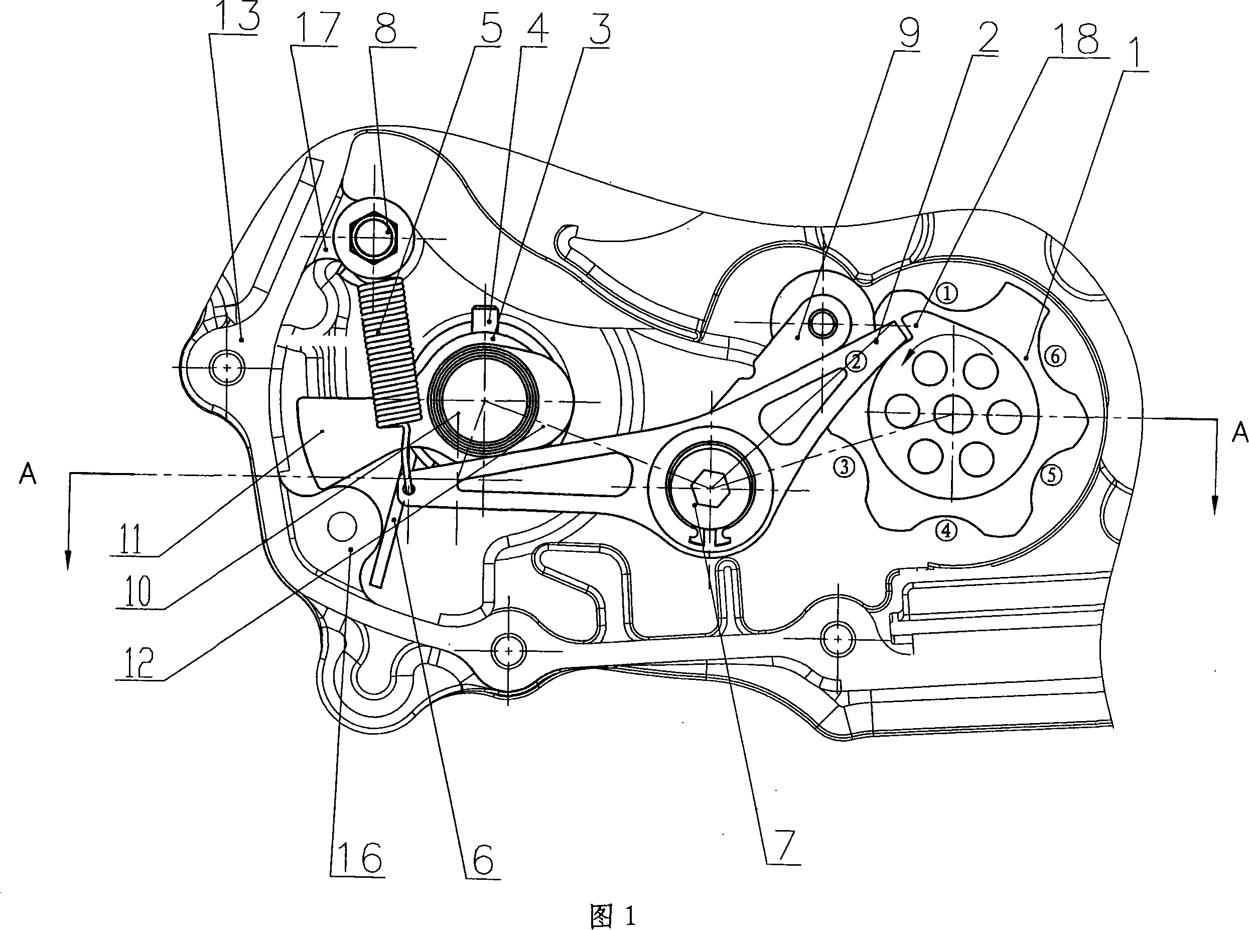 Control device for reverse gear self-locking