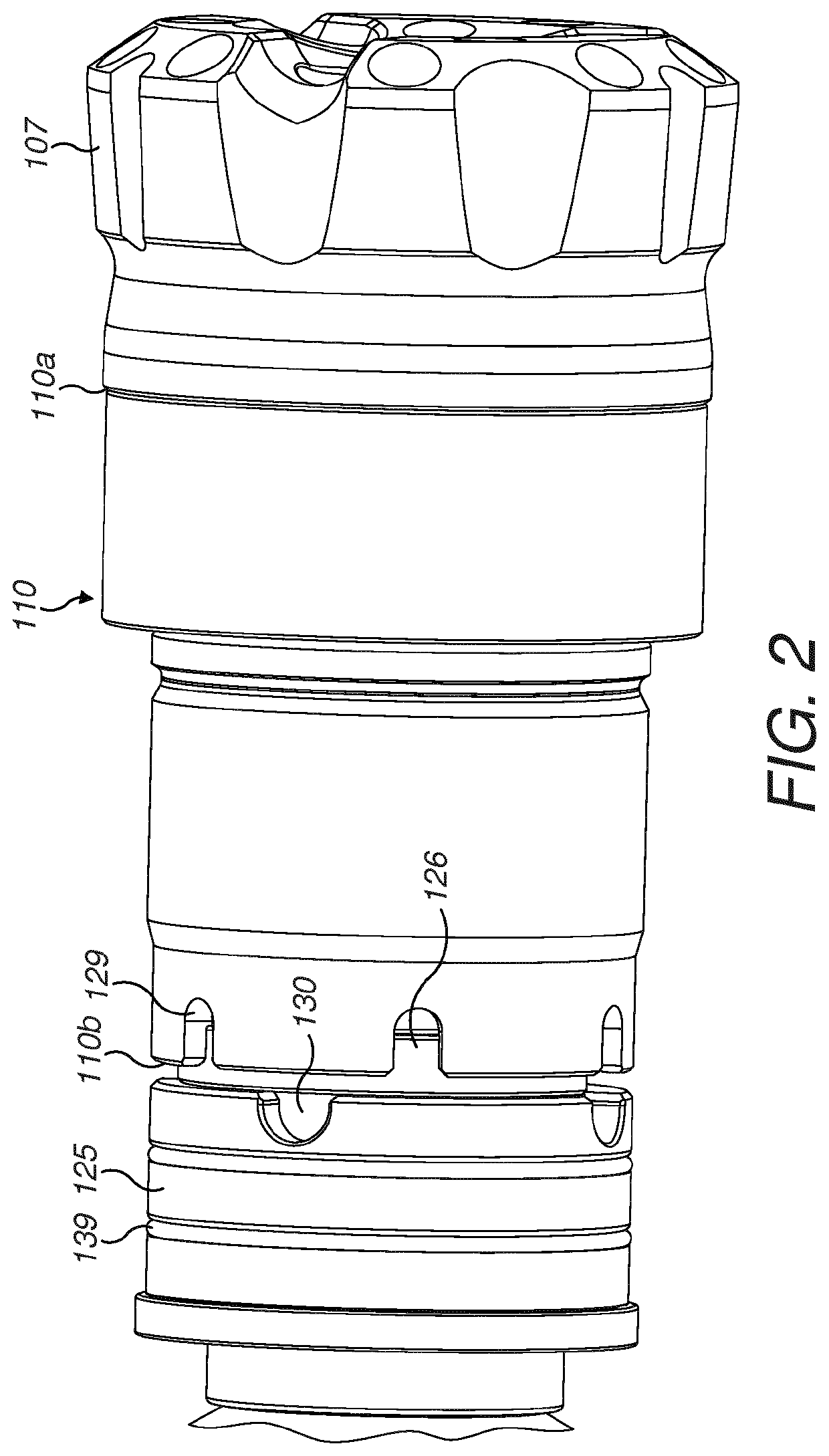 Down-the-hole hammer drill bit retaining assembly