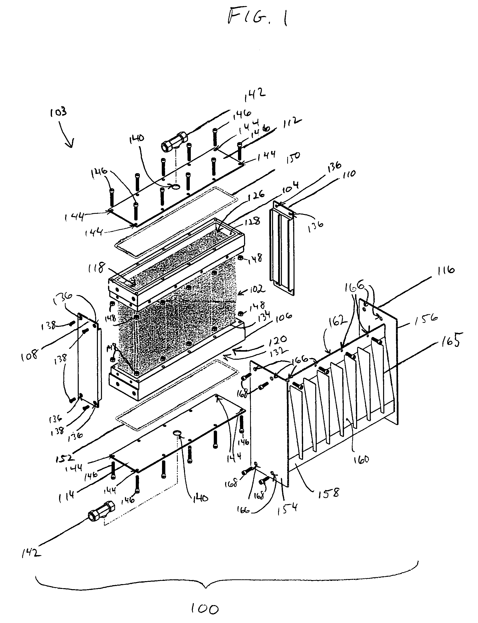 Membrane contactor apparatus including a module having hollow fiber membranes