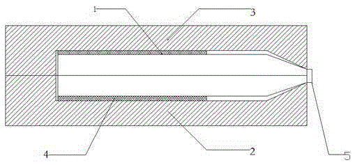 Method for manufacturing rectangular hollow tube of carbon fiber composite material for mechanical arm
