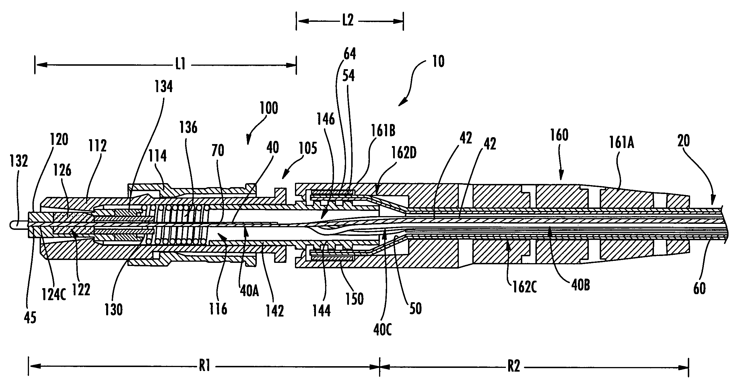 Connectorized fiber optic cabling and methods for forming the same