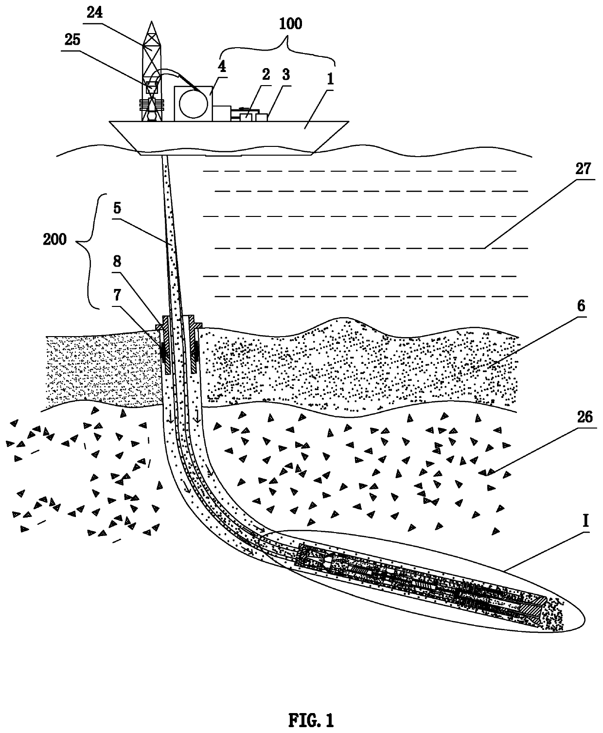 Device and method for solid-state fluidized mining of natural gas hydrates in shallow seabed