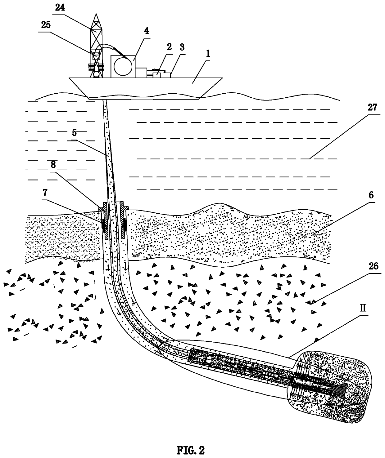 Device and method for solid-state fluidized mining of natural gas hydrates in shallow seabed