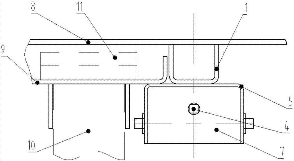 Hold-down device for filter plate of plate-type deduster