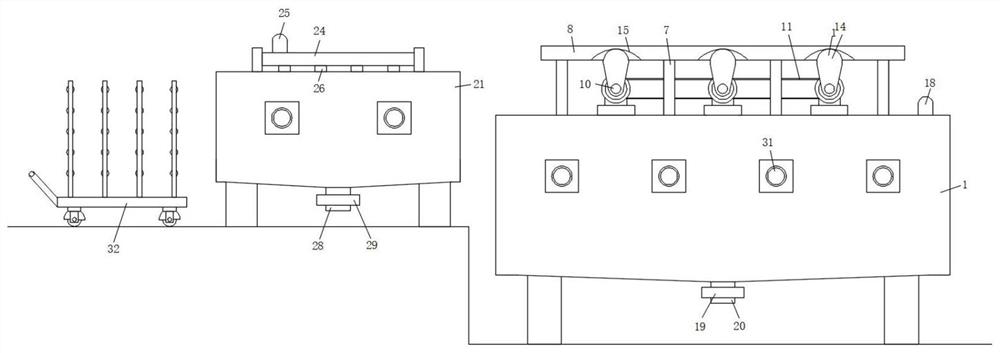 Cleaning device for sweet potato vermicelli processing