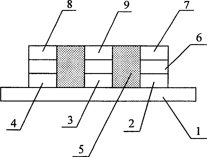 Plane luminous display with high-colority contrast structure and its making process