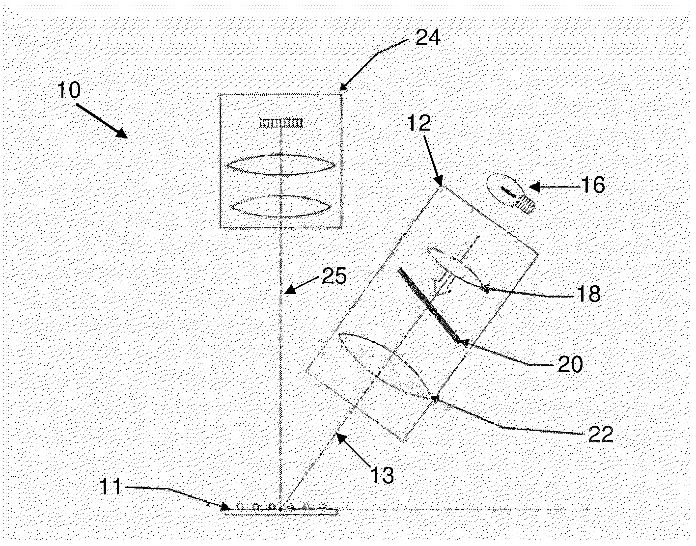 Asymmetric pattern projection apparatus