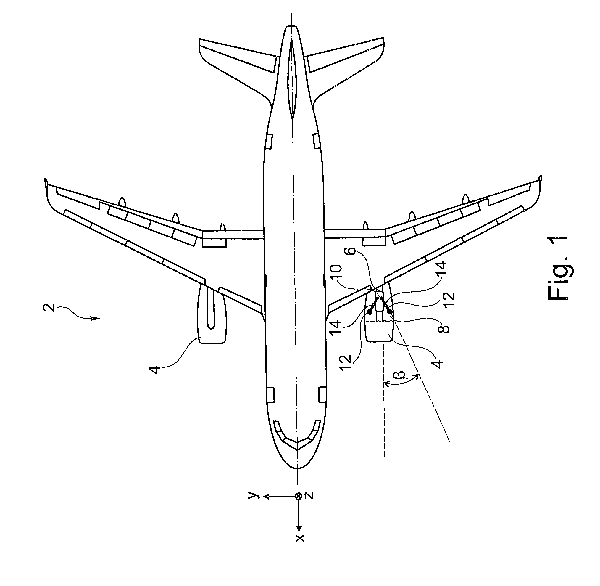 Method and apparatus for determining the thrust on a vehicle