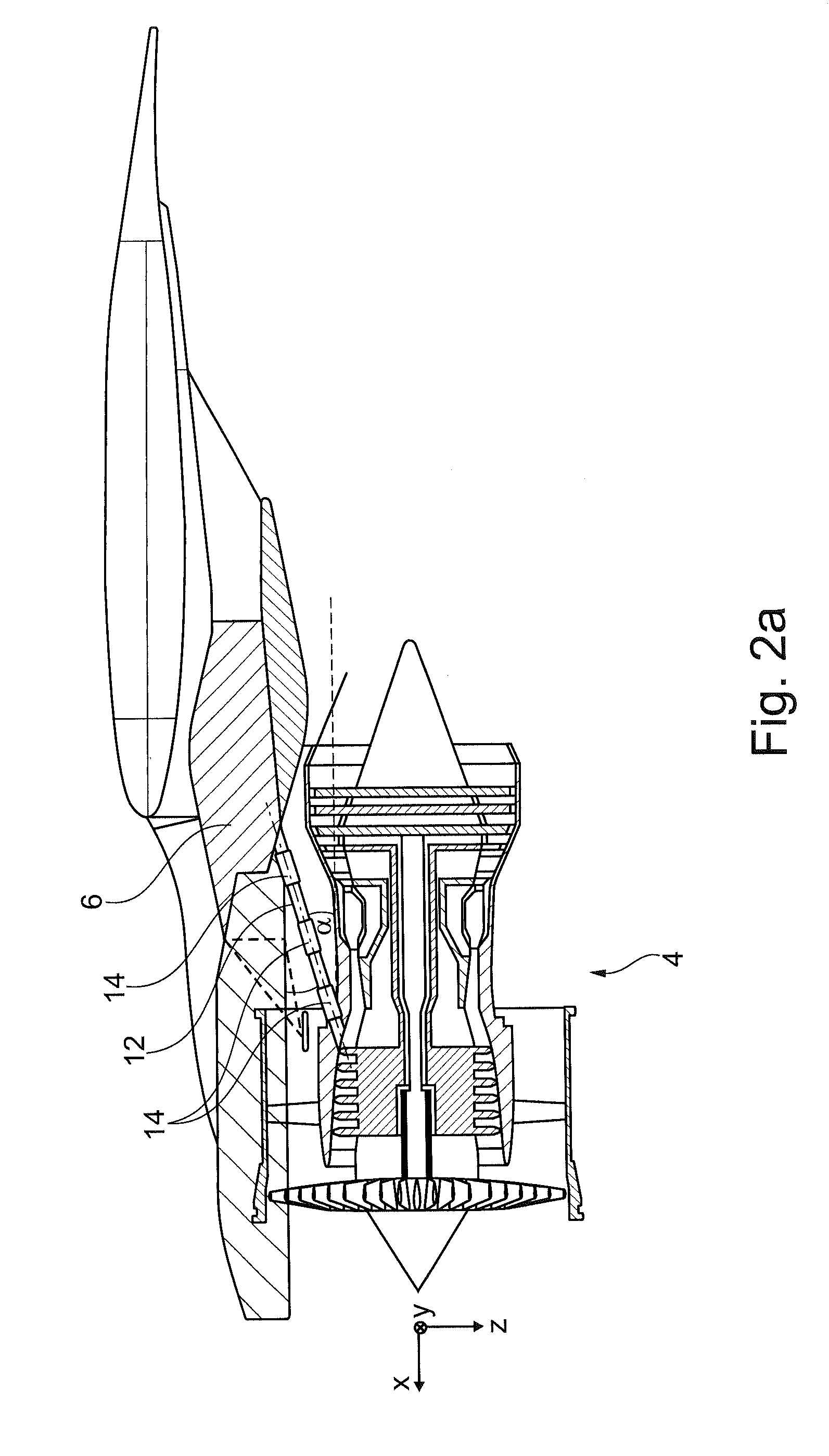 Method and apparatus for determining the thrust on a vehicle