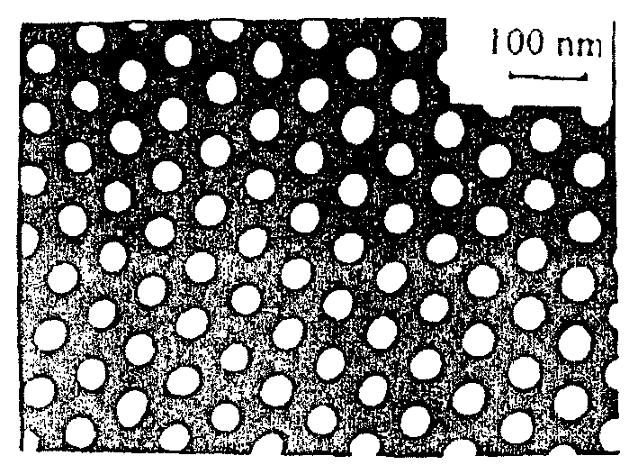 Method for preparing template with macro nanometer sequential holes