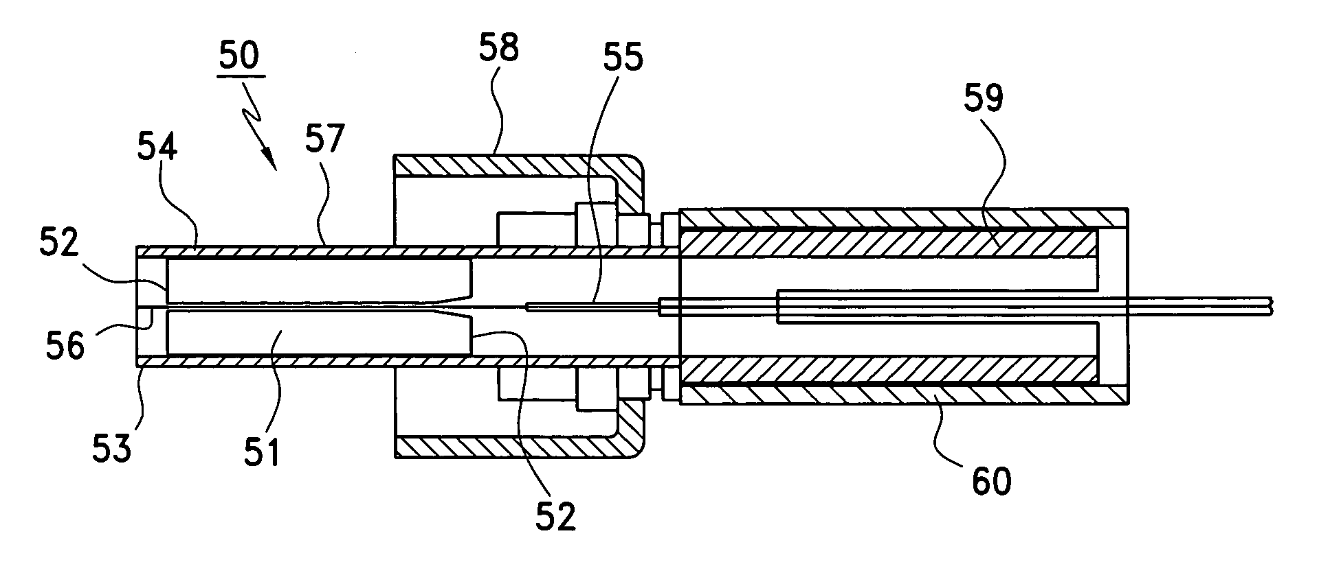 Apparatus and method for diffusing laser energy that fails to couple into small core fibers, and for reducing coupling to the cladding of the fiber