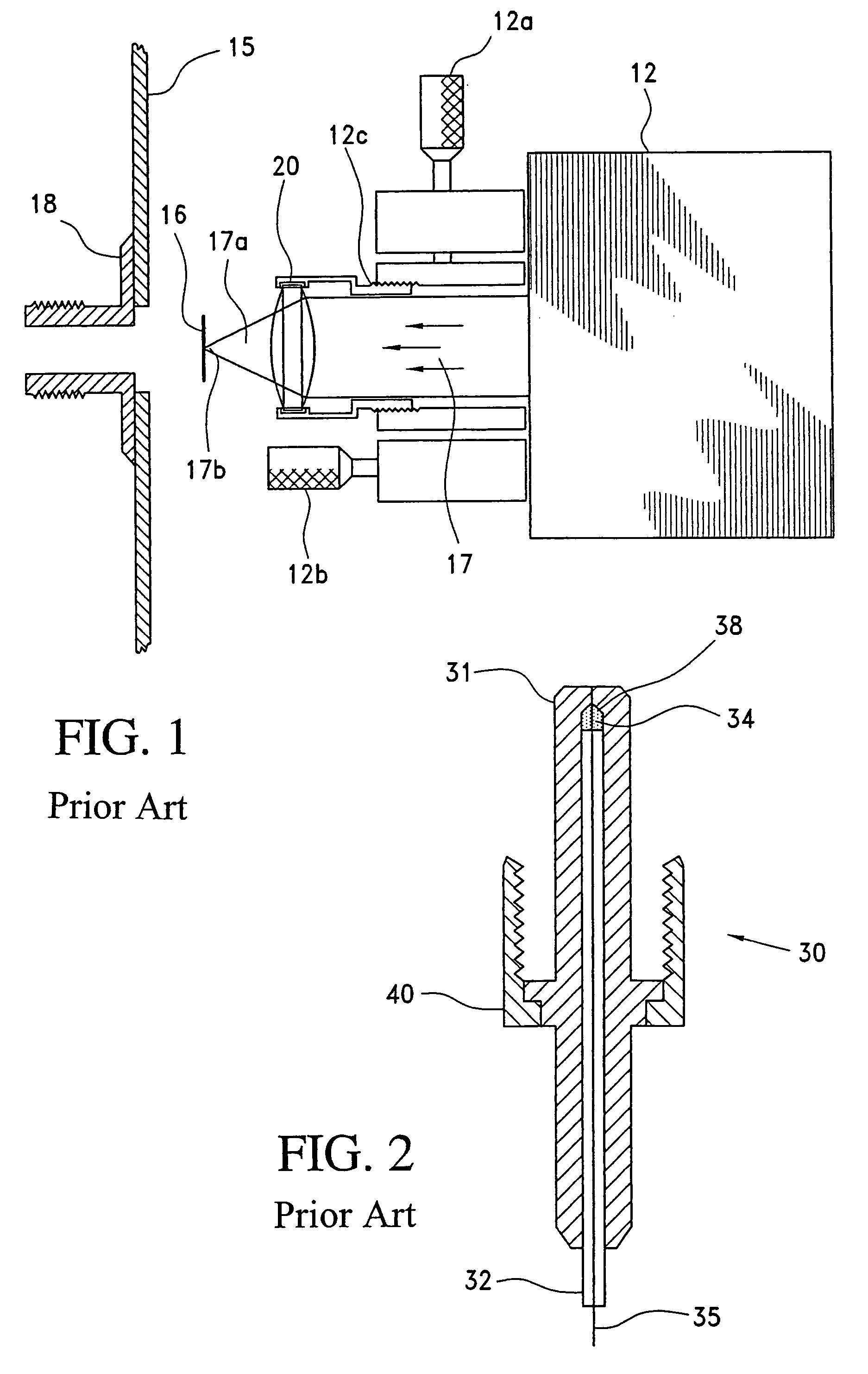 Apparatus and method for diffusing laser energy that fails to couple into small core fibers, and for reducing coupling to the cladding of the fiber