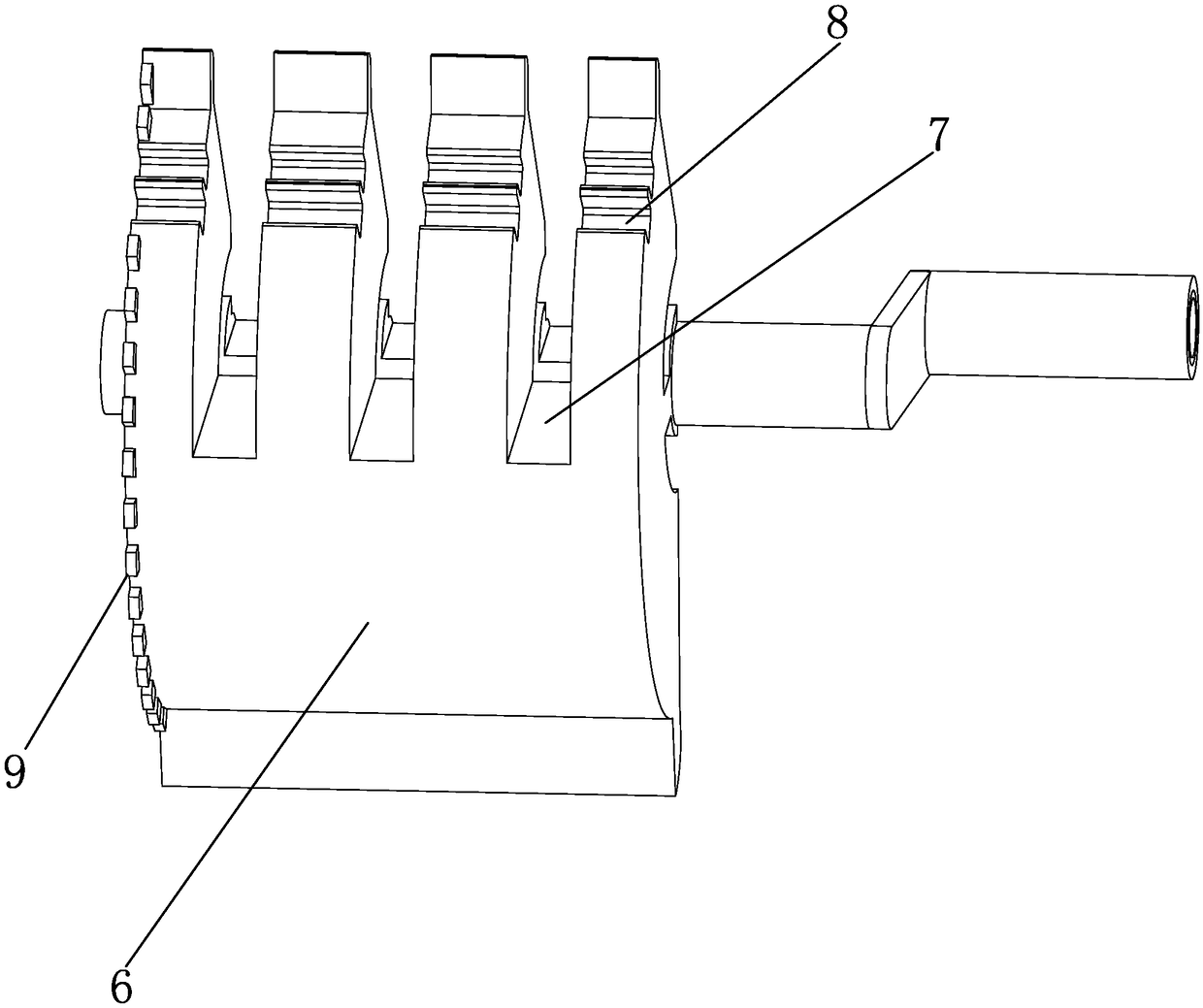 Chopstick out-conveying device