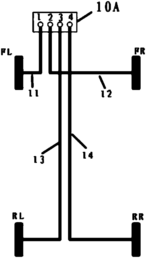Pressure adjusting module and three-channel anti-lock braking system (ABS)
