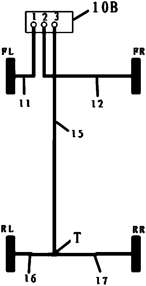 Pressure adjusting module and three-channel anti-lock braking system (ABS)