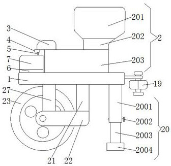 Seeding device for ecological vegetable planting