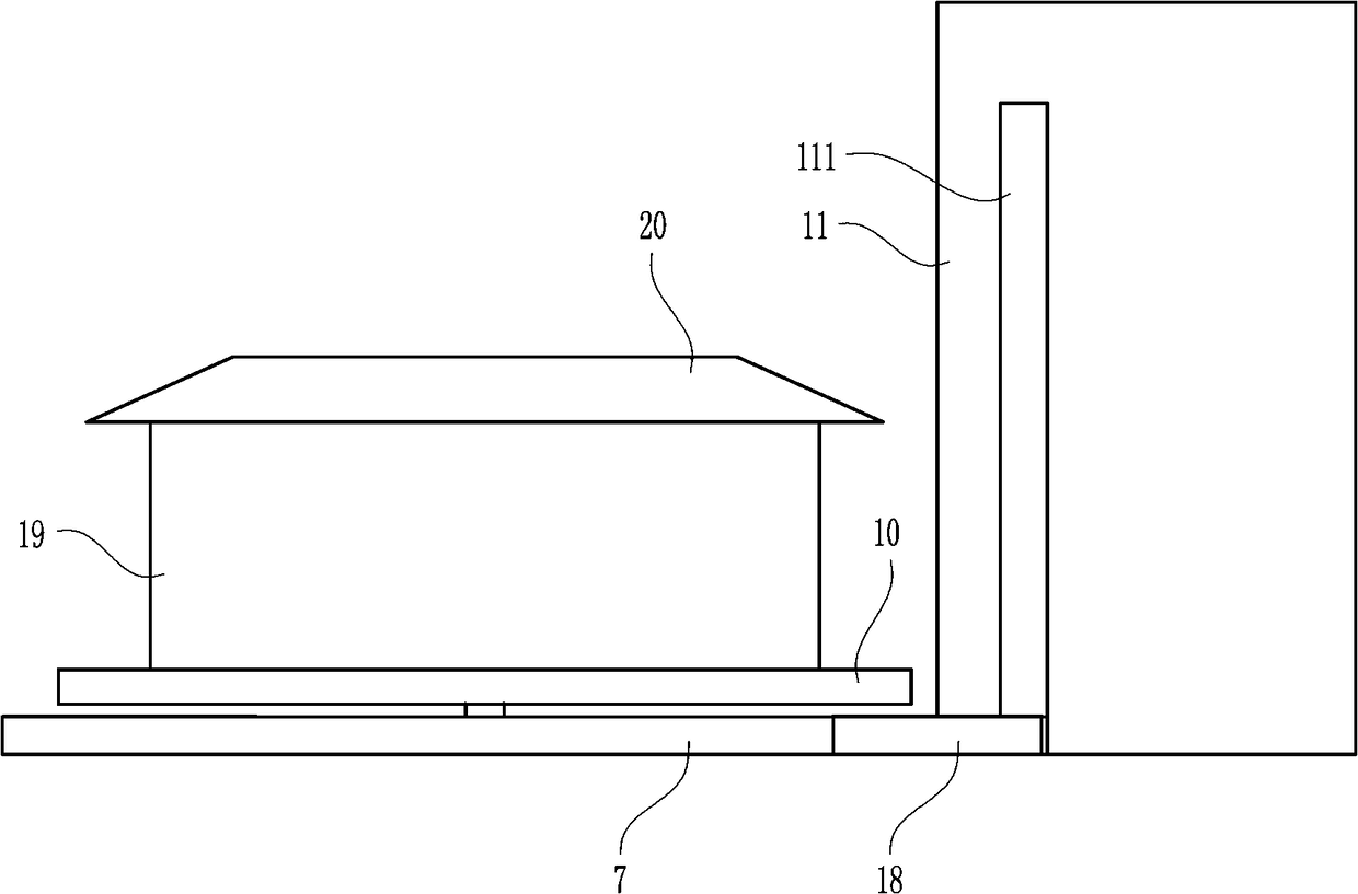 Up-and-down movable single-story building