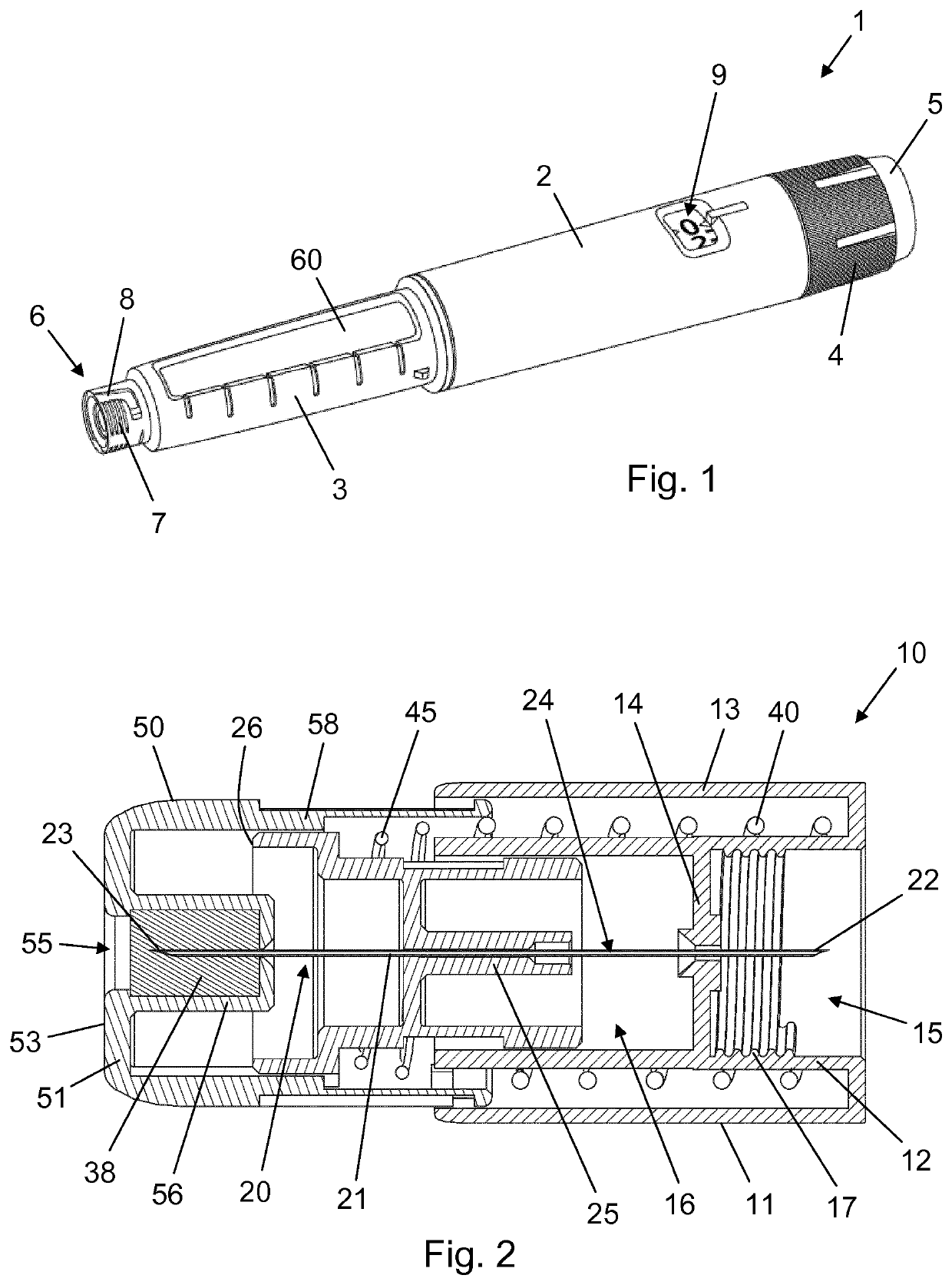 Needle unit with floating needle hub