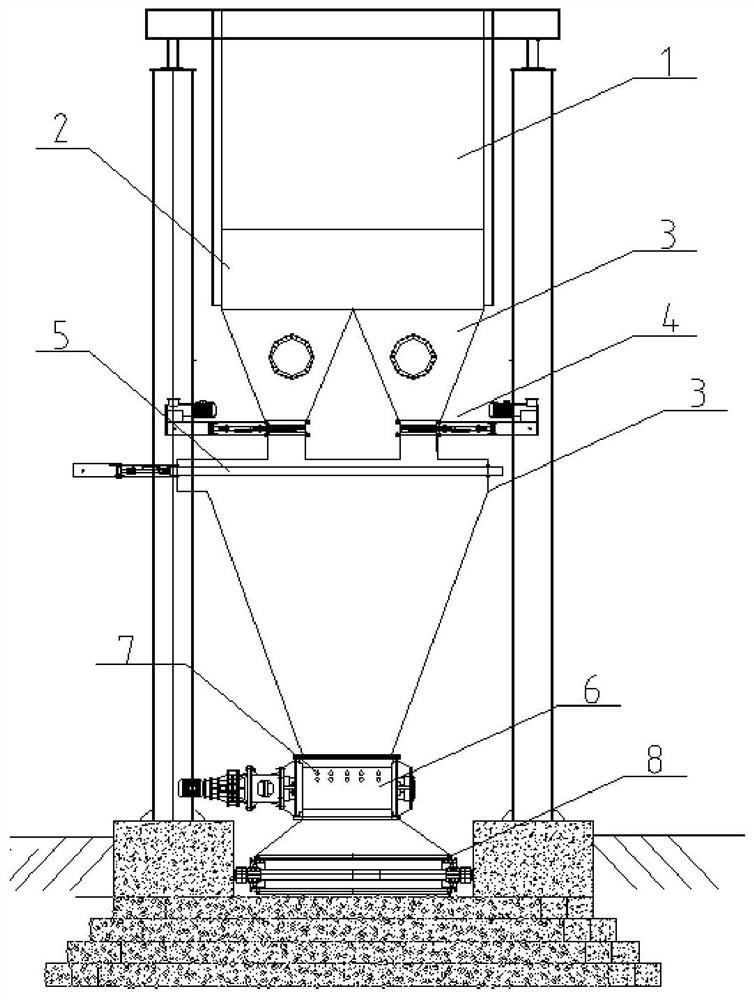 Sealed rotating type low-moisture coke quenching and discharging device