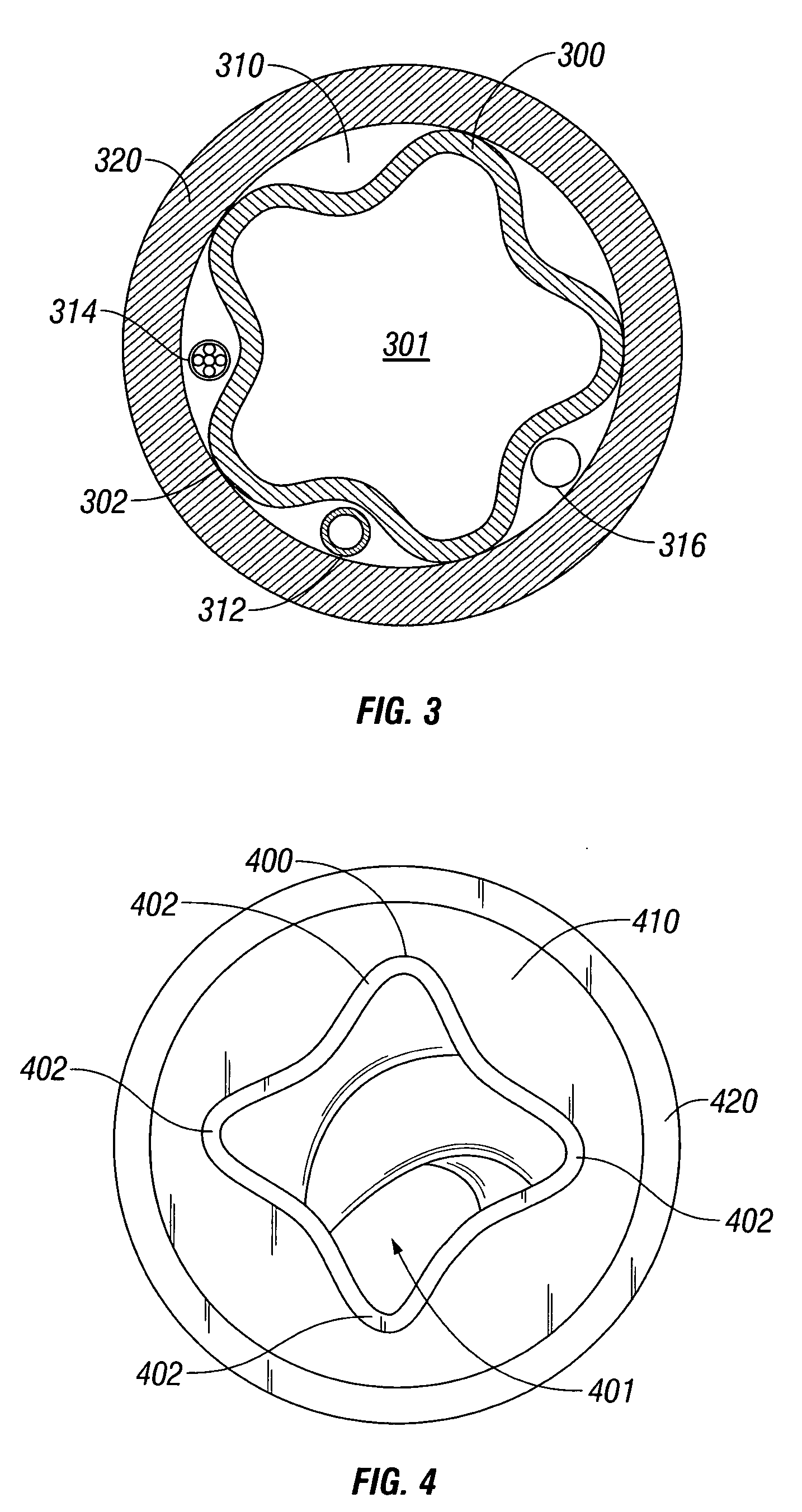 Controlled thickness resilient material lined stator and method of forming