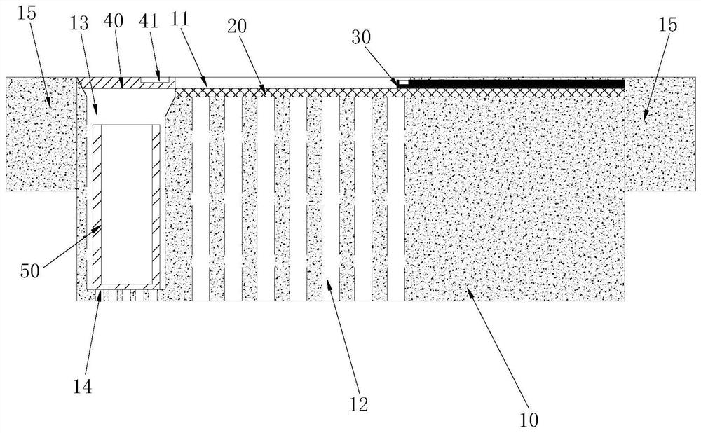 Sand-based water permeable brick with filtering function