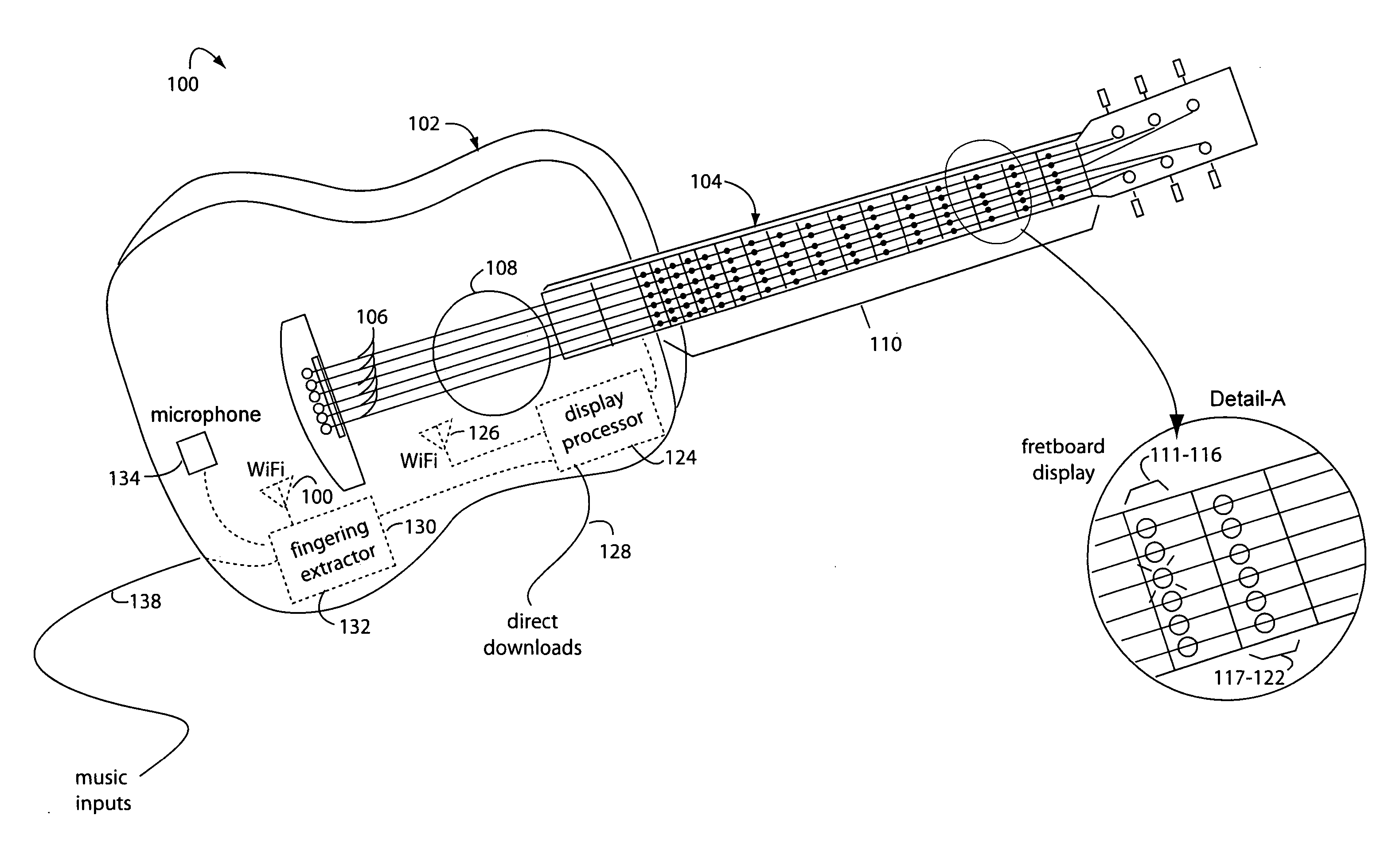 Musical instrument fingering extraction and training