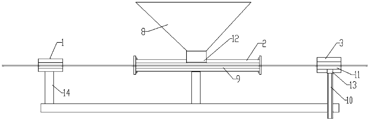 Novel glue applying device and method for steel wire