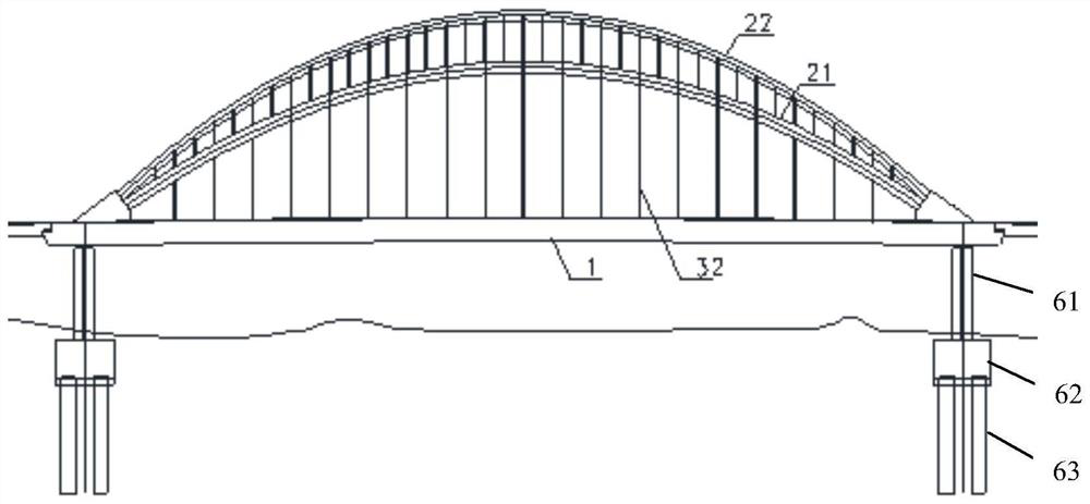 A special-shaped arch bridge in space and its construction method