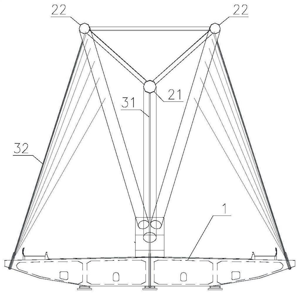 A special-shaped arch bridge in space and its construction method