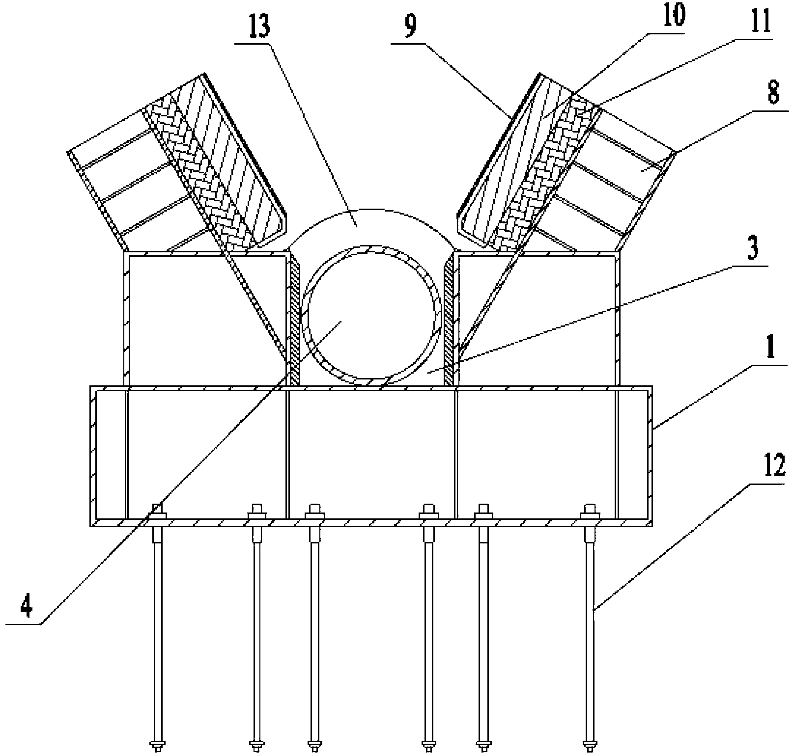 Pipe joint butt joint and guide device