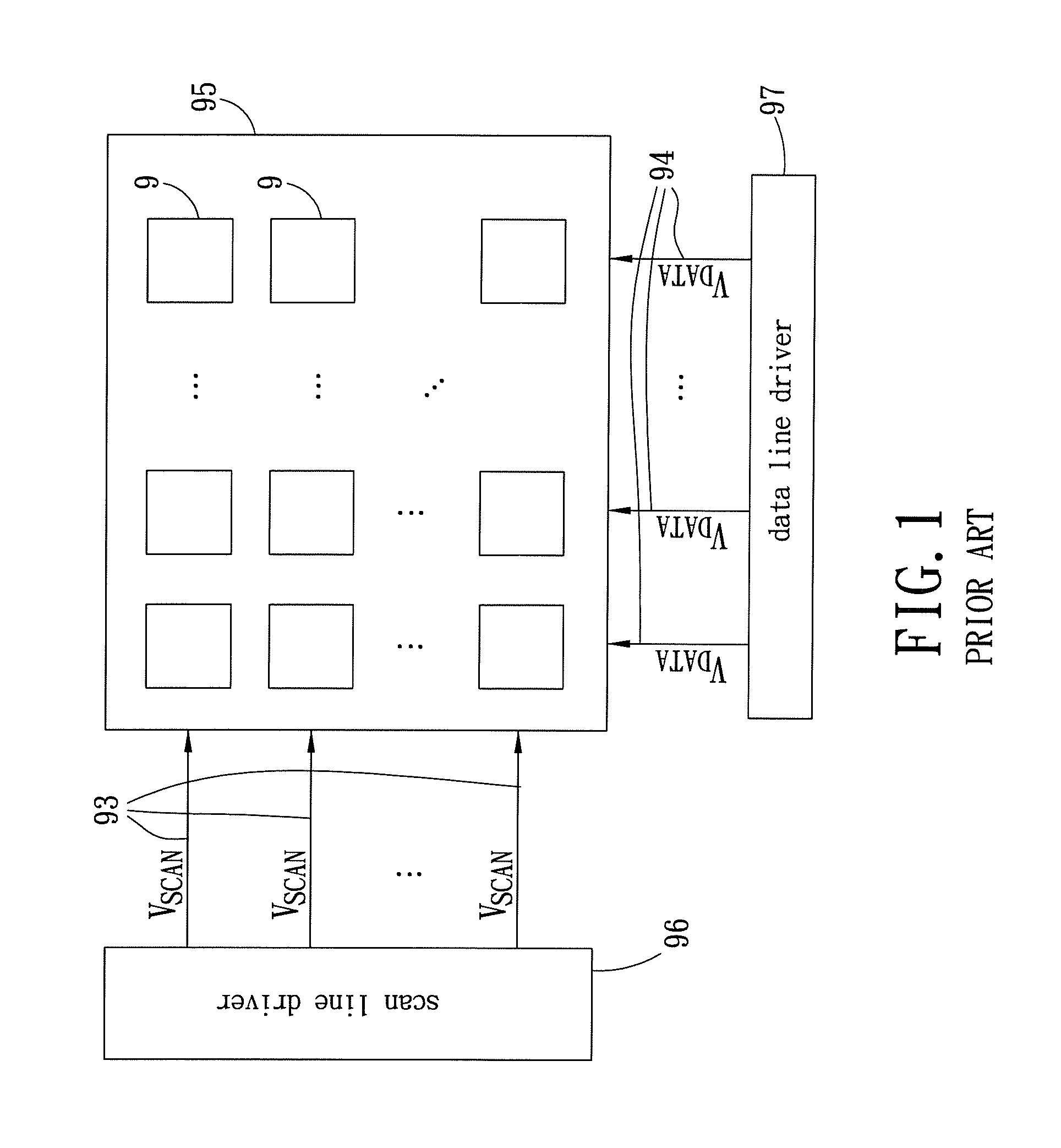 Display and compensation circuit therefor