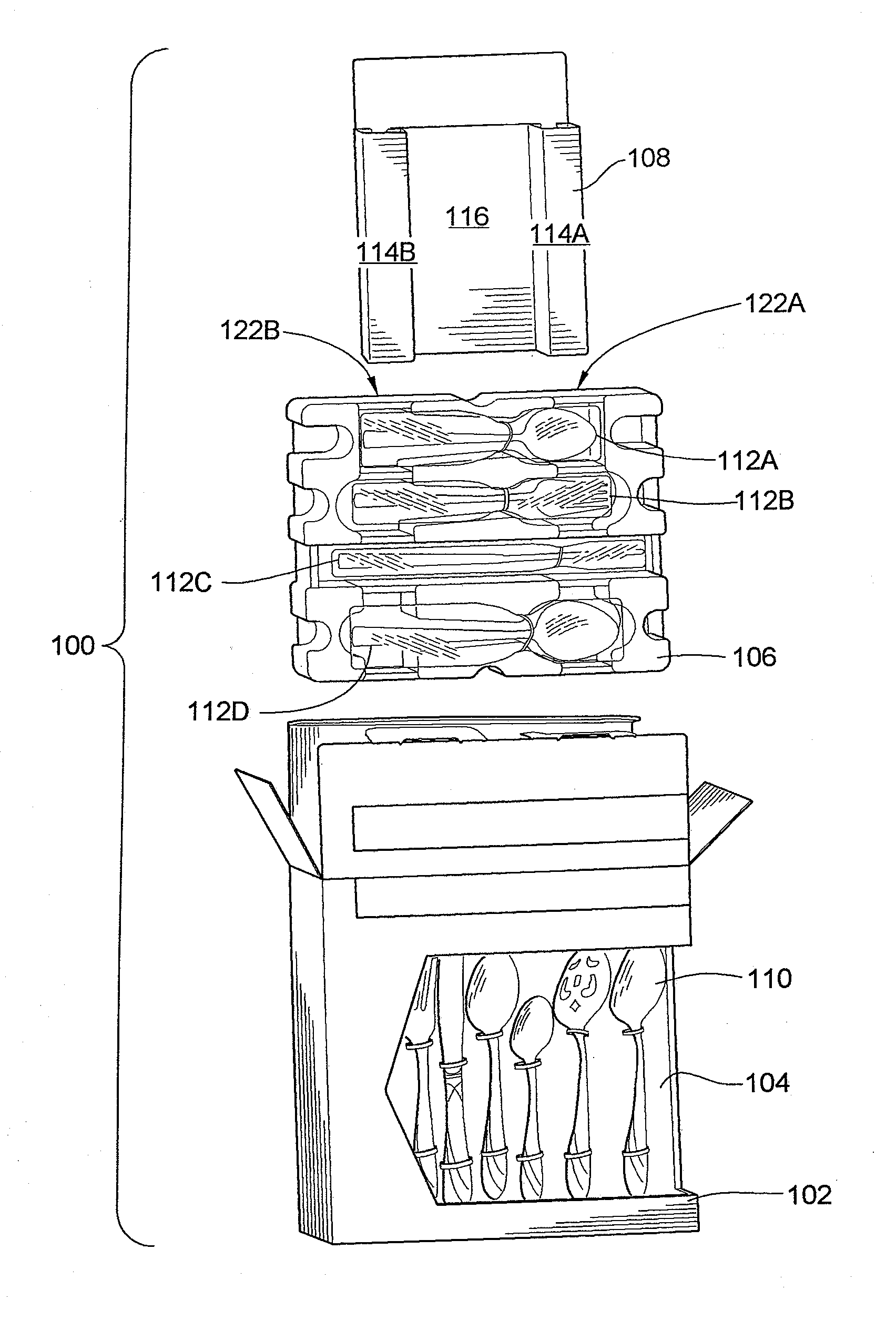 Packaging System and Method for Flatware and the Like