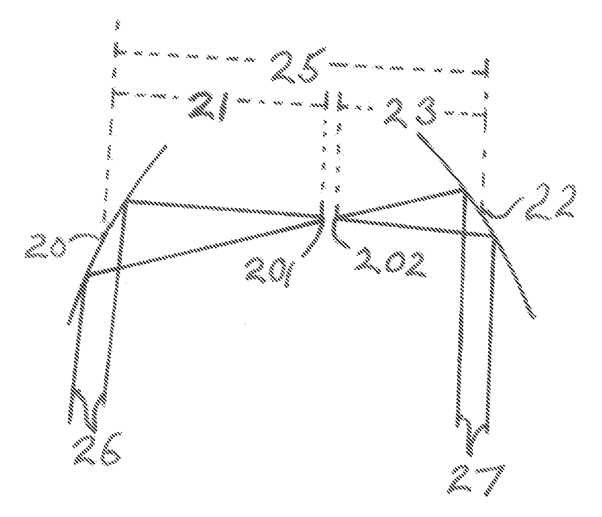 Optical device with two cylindrically symmetric mirrors