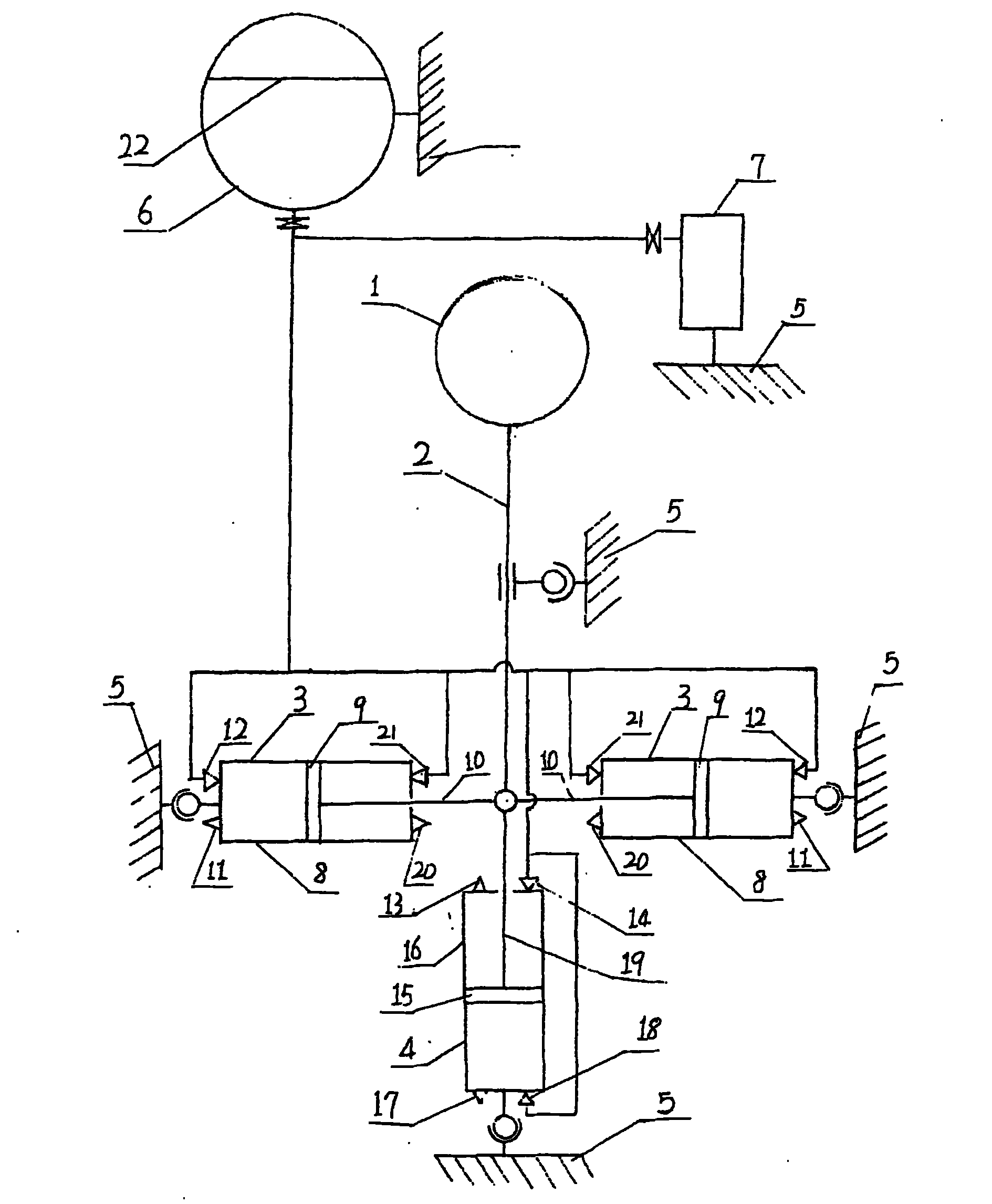 Wave power generating device