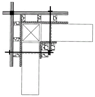 Secondary structure post formwork erecting and positioning device