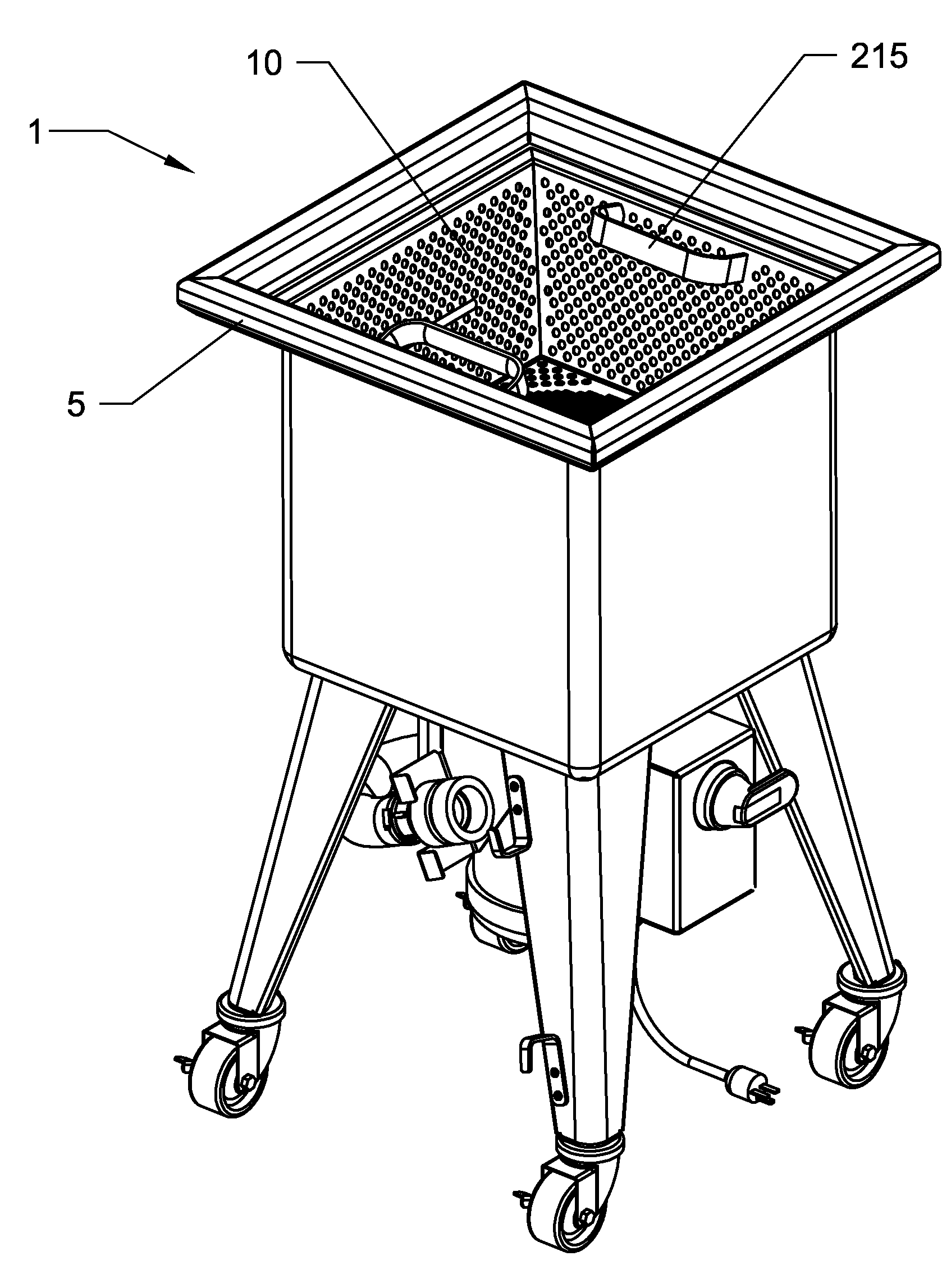 Silverware/flatware or parts washer apparatus and method thereof