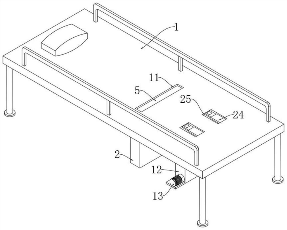 Support device for critical ultrasonic examination