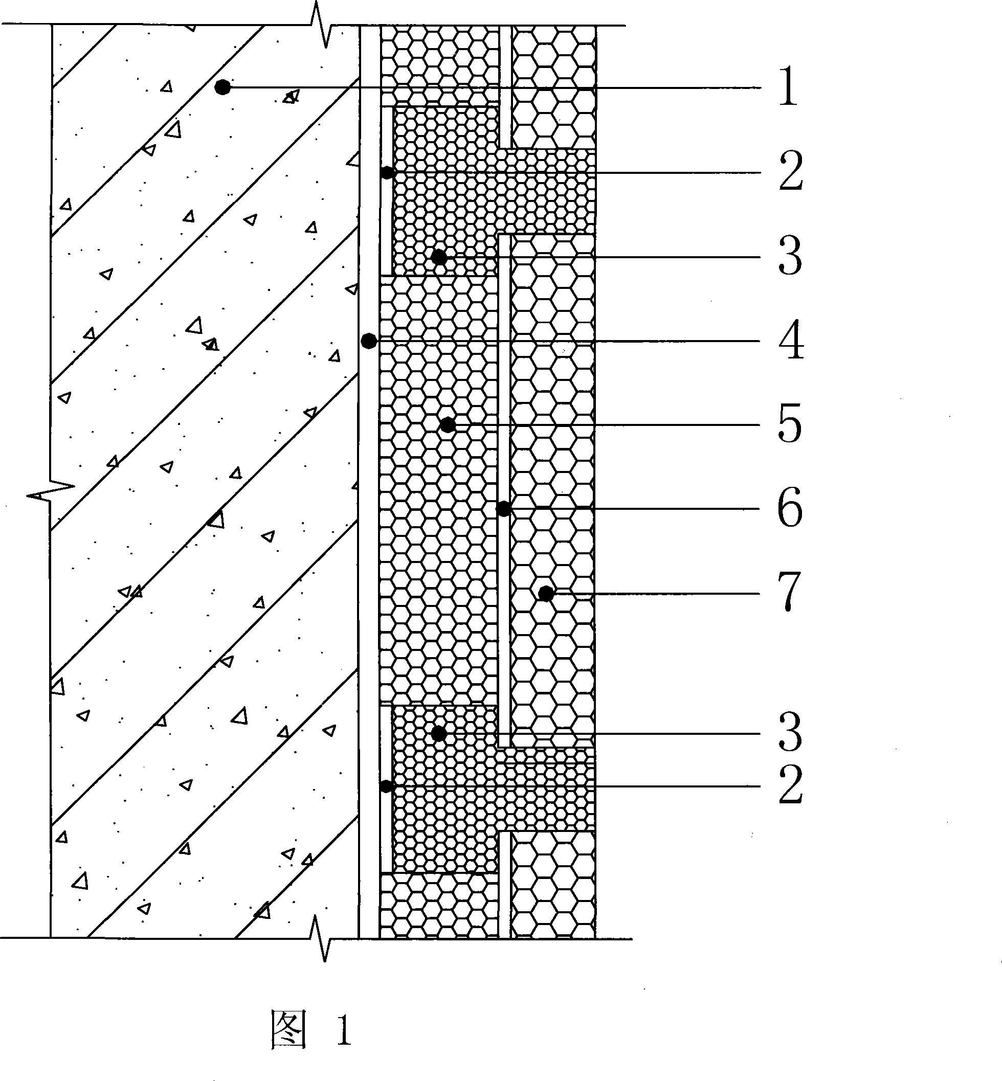 Method for controlling thermal insulation layer construction by using step-type equal height thermal insulation batten