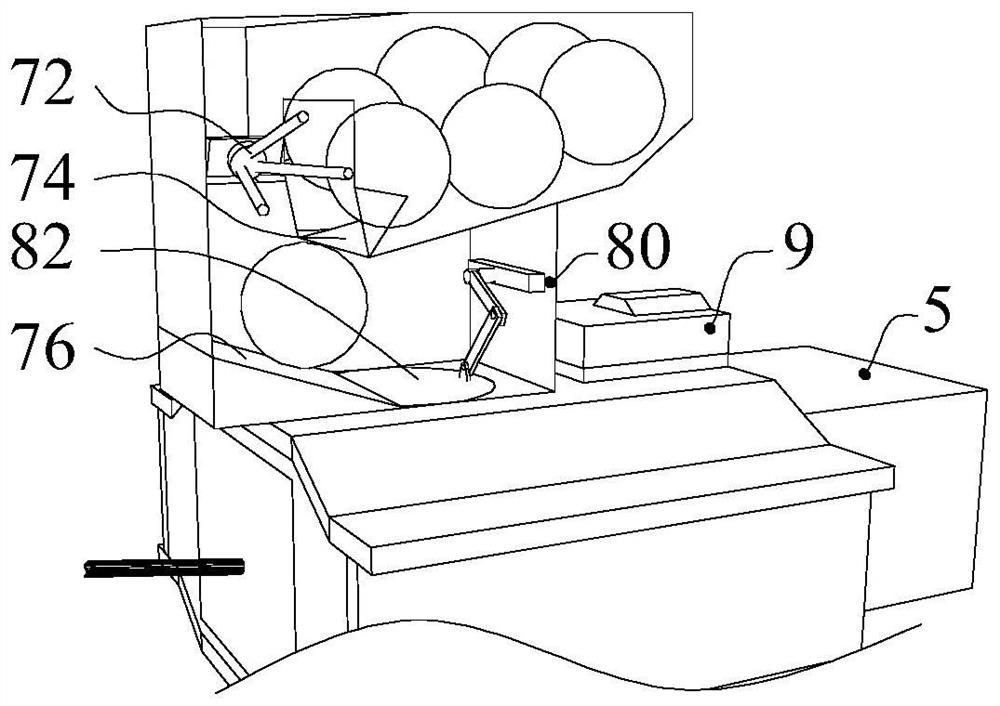 Tunnel fire extinguishing device and magnetic suspension tunnel fire extinguishing system