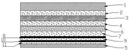 Thermal insulation rainproof black-white film