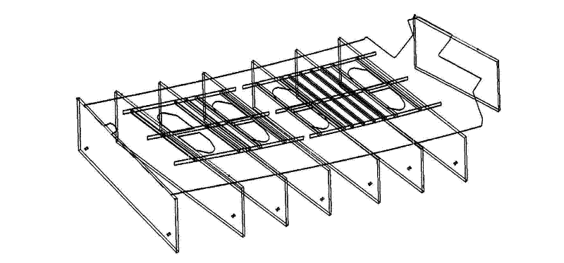 Testing method of integral panel parts with double curvatures