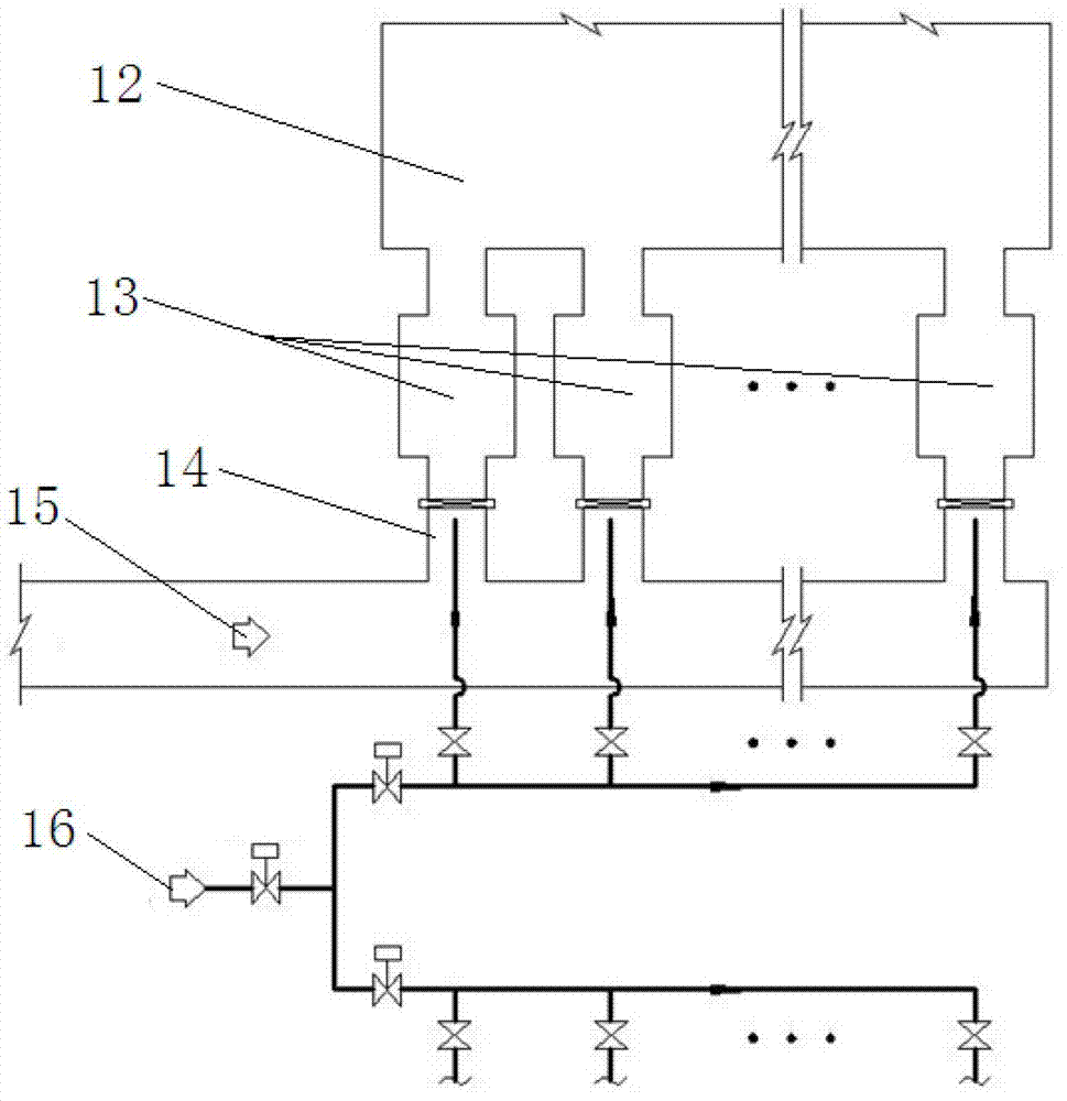 Method for applying low-heat value gas to combustion in melting furnace