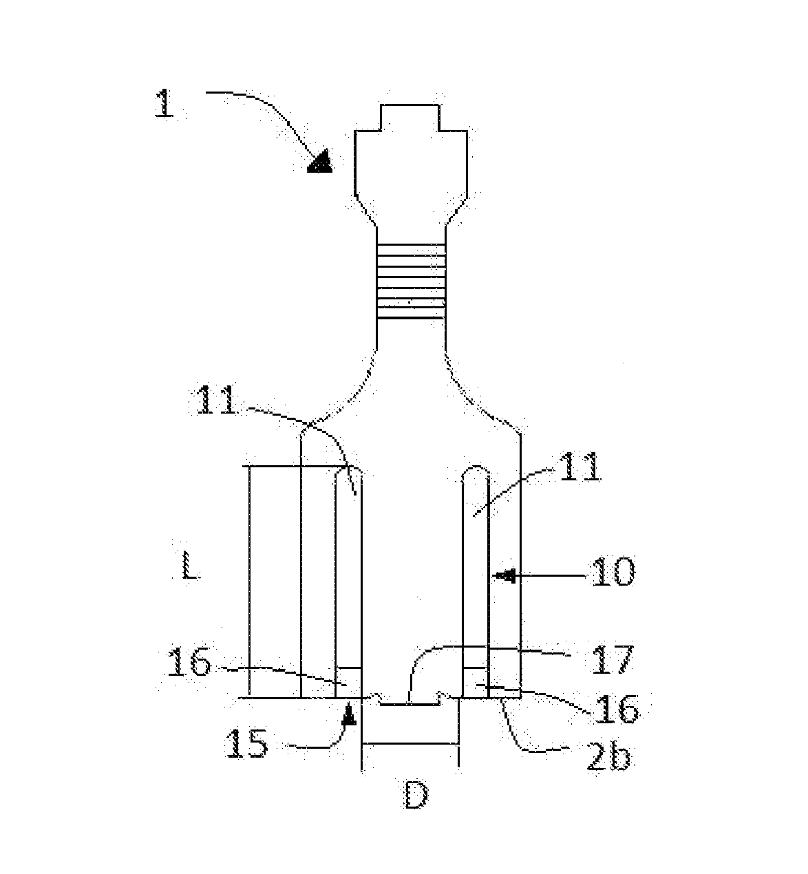 Thermocouple connector adapted to an electromagnetic gas valve, and thermocouple comprising the connector
