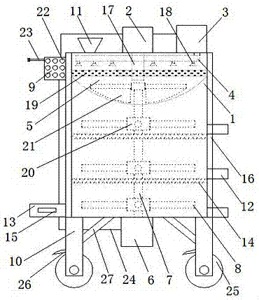 Granulation device for organic fertilizer and application method of granulation device